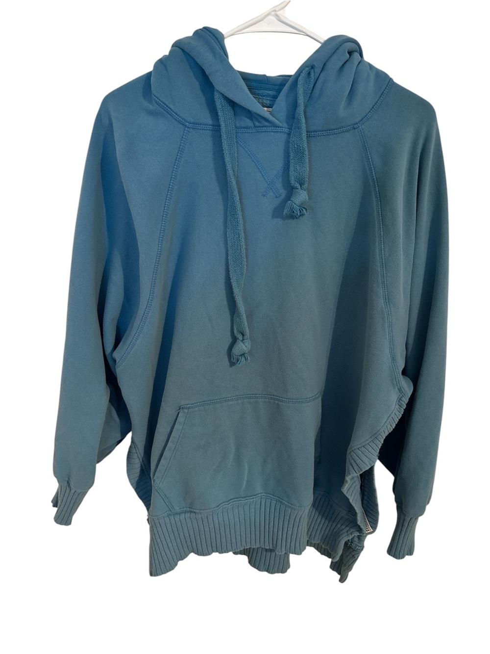 American Eagle Outfitters Blue Teal Hooded Sweatshirt